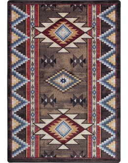 Bow Strings Brown Rug