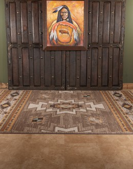 Barrel Worn Saddle Rug Barrel Worn Saddle Rug