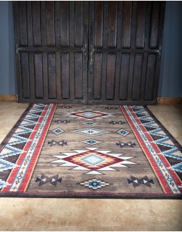 Bow Strings Brown Rug Bow Strings Brown Rug