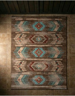 Carlsbad Distressed Turquoise Rug