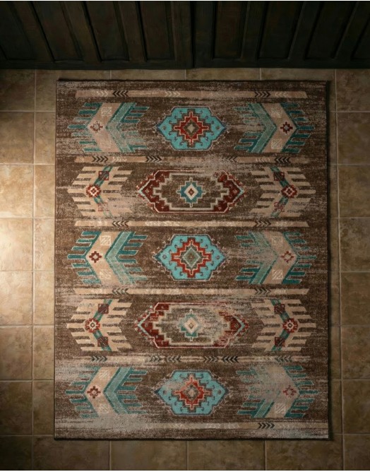 Carlsbad Distressed Turquoise Rug