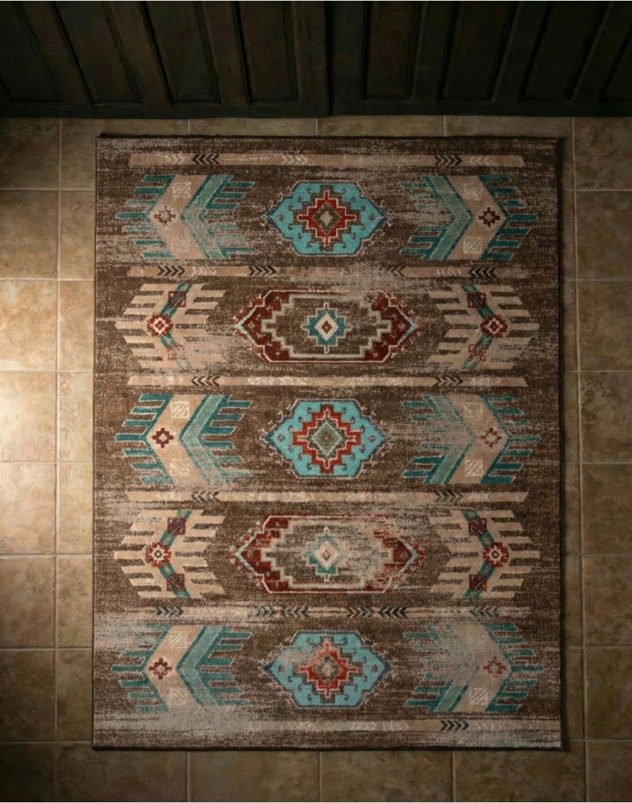 Carlsbad Distressed Turquoise Rug
