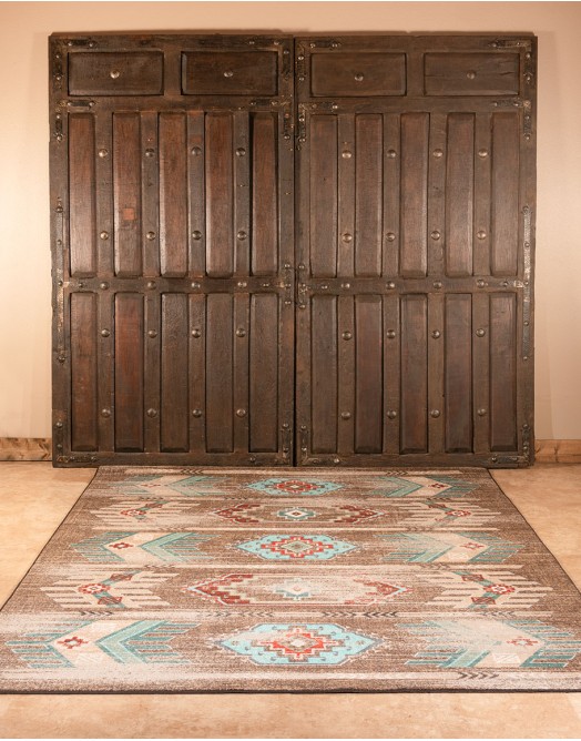 Carlsbad Distressed Turquoise Rug
