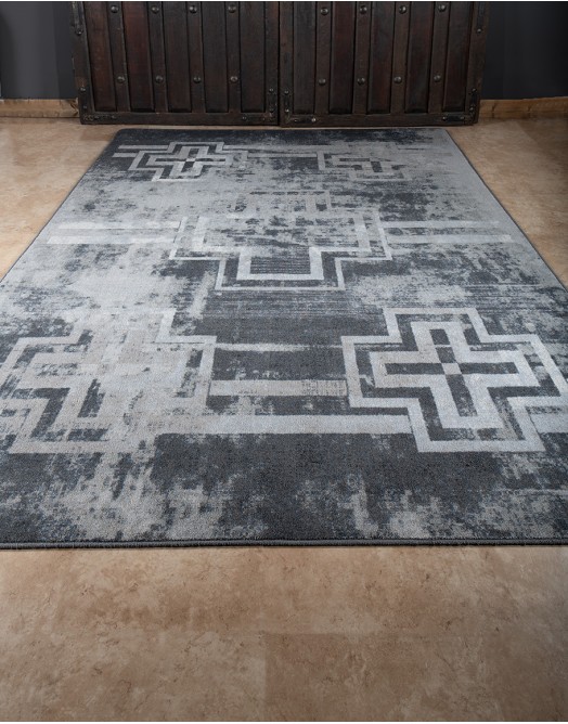 Distressed Bounty Asphalt Rug