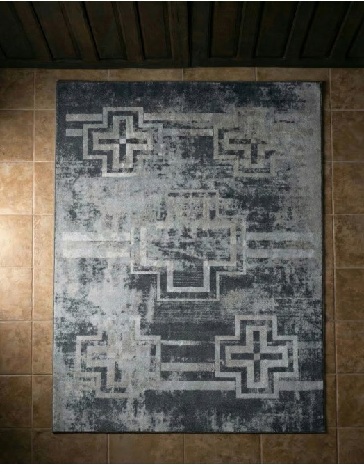 Distressed Bounty Asphalt Rug