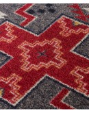 lowest priced Double Cross Grey Rug southwestern rug