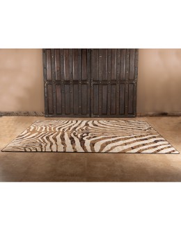 Faux Zebra Rug