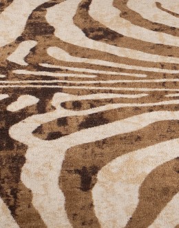 Faux Zebra Rug