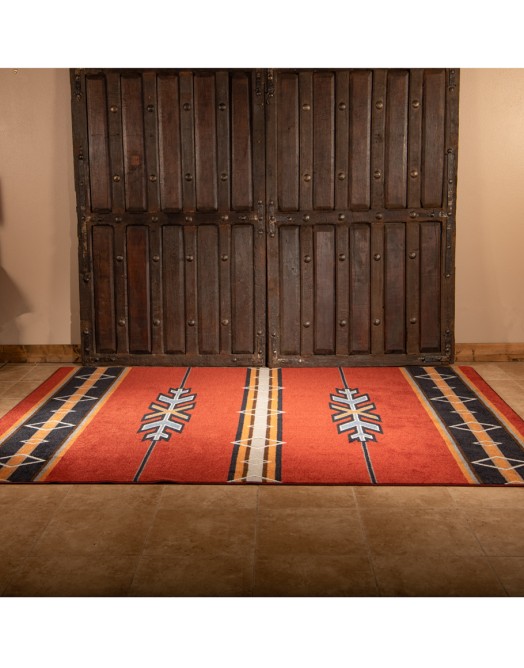 Fire Starter Burnt Red Rug