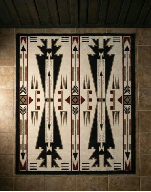 Horse Thieves Natural Rug