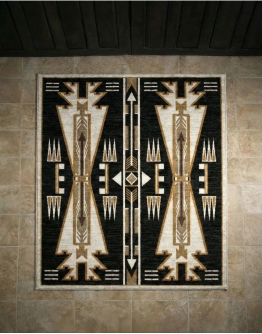 Horse Thieves Warm Taupe Rug