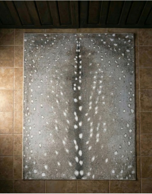 Spotted Hide Grey Rug