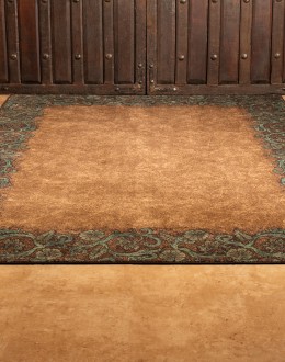Tooled Turquoise Rug