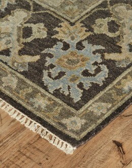 Ustad Charcoal/Multi Rug