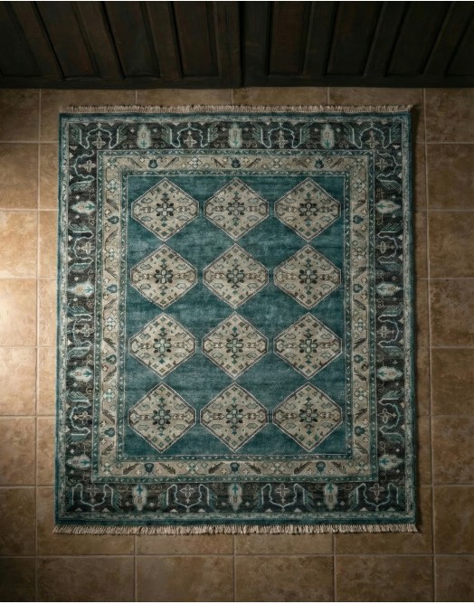 Ustad Dark Blue/Gray Rug