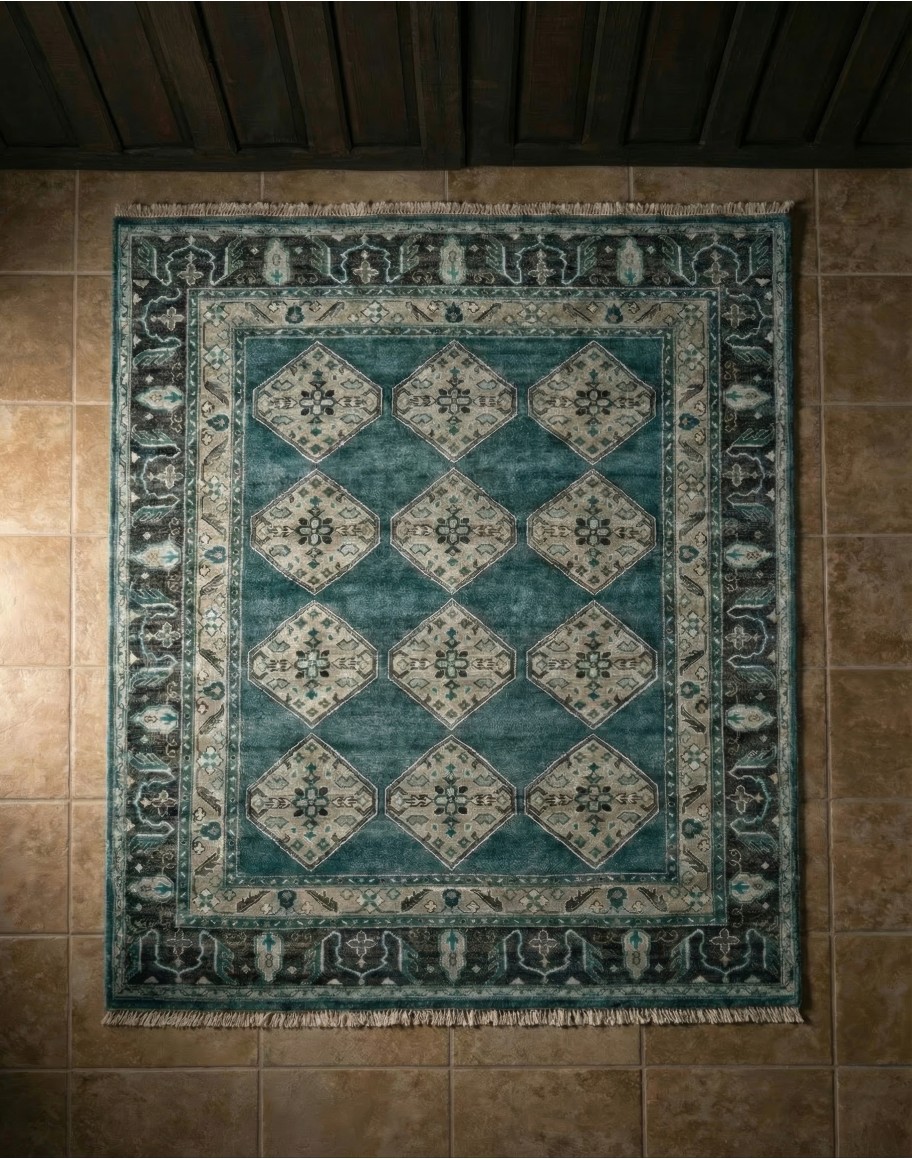 Ustad Dark Blue/Gray Rug