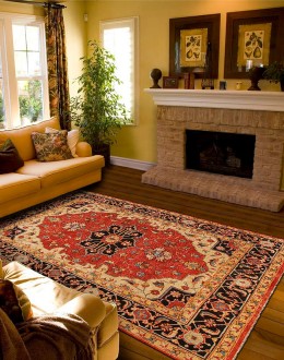 Ustad Red/Black Rug Ustad Red/Black Rug