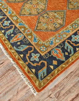 Ustad Rust/Charcoal Rug