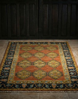Ustad Rust/Charcoal Rug