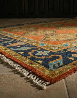 Ustad Rust/Charcoal Rug
