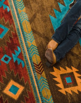 Whiskey River Turquoise Rug Whiskey River Turquoise Rug