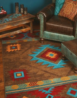 Whiskey River Turquoise Rug Whiskey River Turquoise Rug