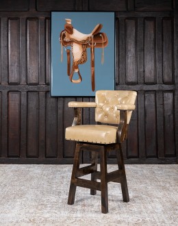 Chisum Chaps Western Barstool
