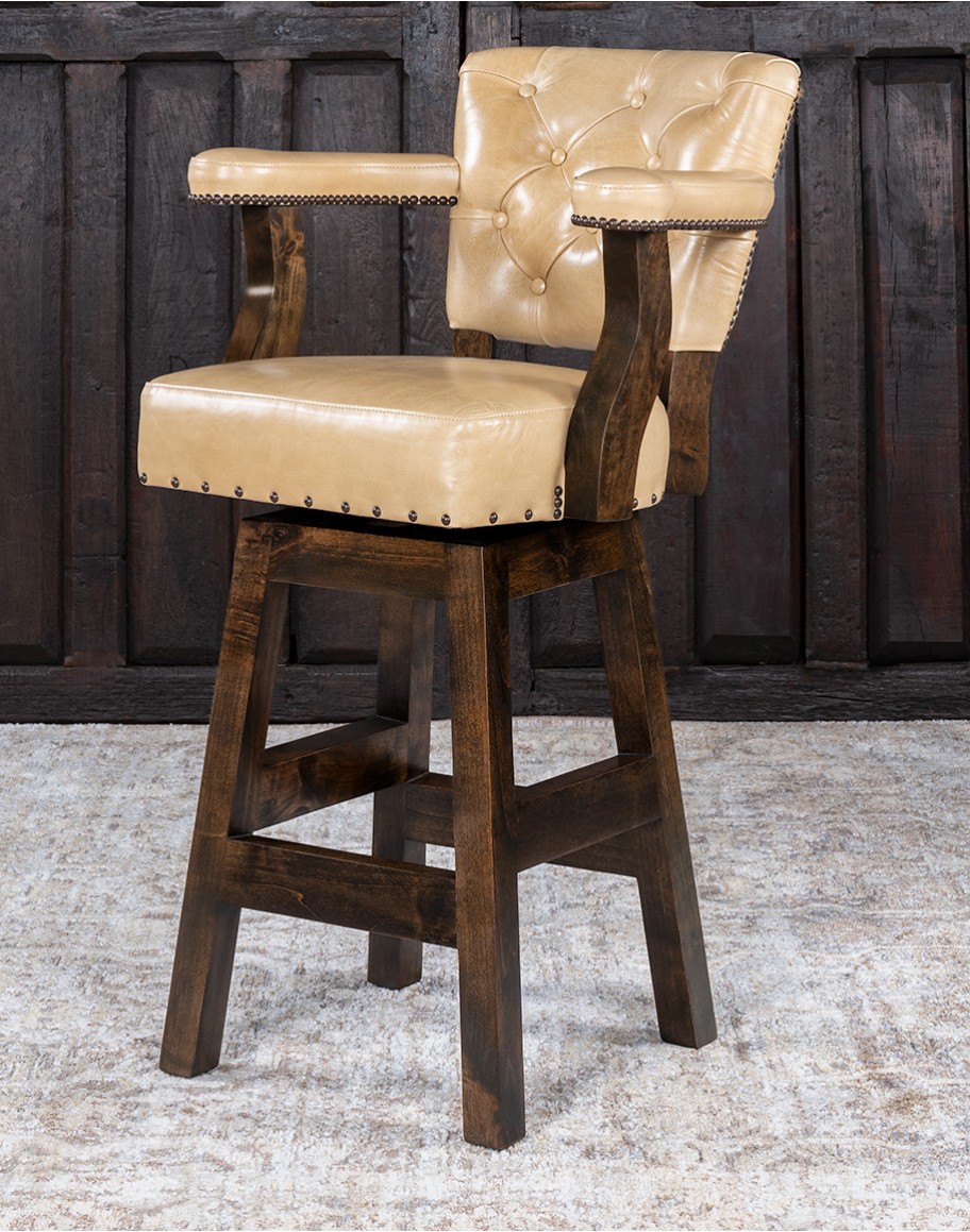 Chisum Chaps Western Barstool