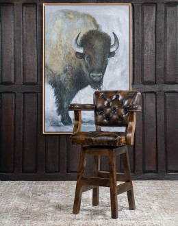 Chisum Classic Brown Barstool