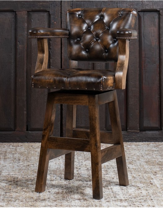 Chisum Classic Brown Barstool