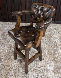Chisum Classic Brown Barstool