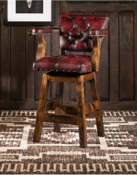 Chisum Coral Barstool