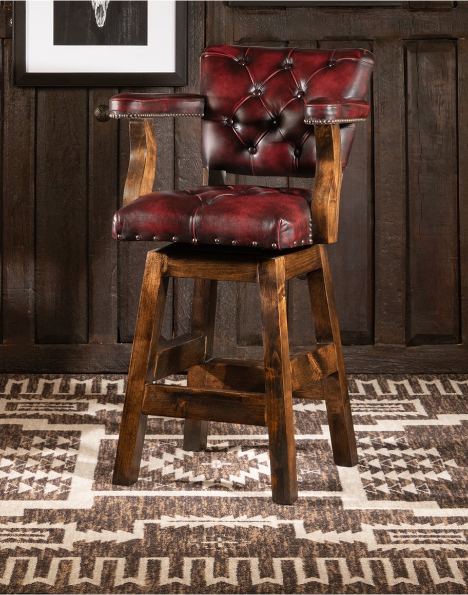 Chisum Coral Barstool
