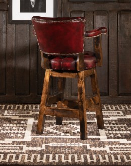 Chisum Coral Barstool