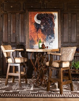 Chisum Ivory Barstool