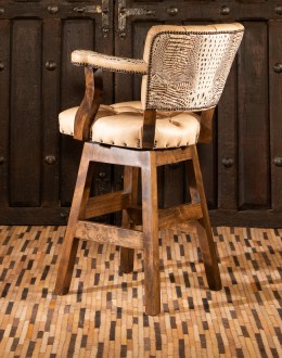Chisum Ivory Barstool