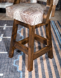 Chisum Ivory Croc Barstool Chisum Ivory Croc Barstool