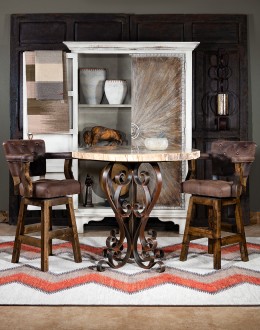 Chisum Mustang Tufted Barstool