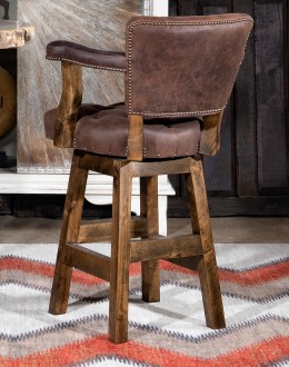 Chisum Mustang Tufted Barstool