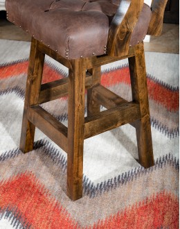 Chisum Mustang Tufted Barstool