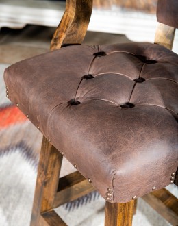 Chisum Mustang Tufted Barstool