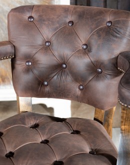 Chisum Mustang Tufted Barstool