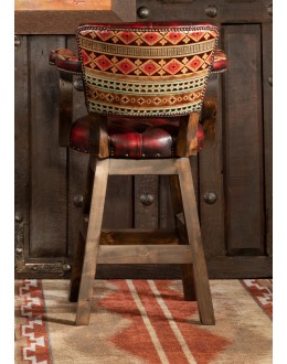 Chisum Navajo Red Barstool Chisum Navajo Red Barstool