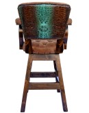high end western style swivel barstool