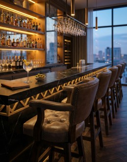 Chisum Slate Barstool