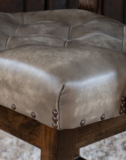 Chisum Stone Tufted Barstool