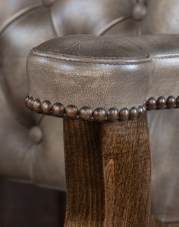 Chisum Stone Tufted Barstool