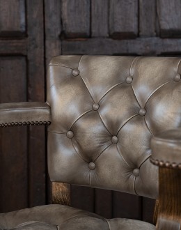 Chisum Stone Tufted Barstool