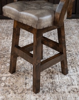 Chisum Stone Tufted Barstool