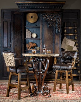 Chisum Legacy Leather Barstool